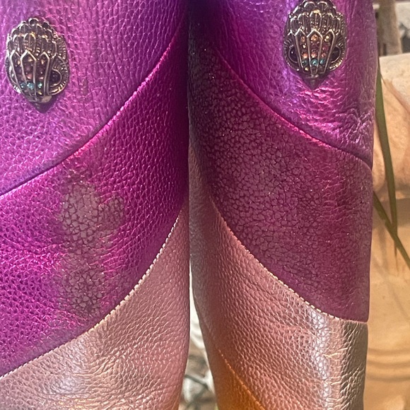 Kurt Geiger London Kensington Rainbow Stripe Leather Boot. NWOT. (Color rub). - Picture 15 of 15